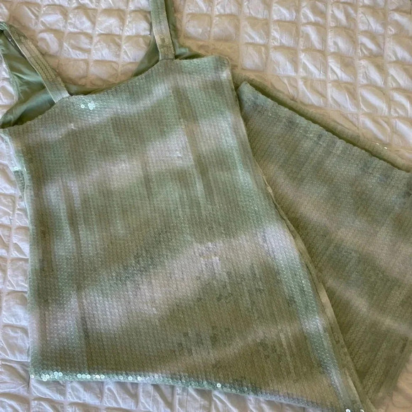 Caroline Costas Sage sequin midi open slit dress - Picture 9 of 13